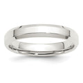 Sterling Silver 4mm Beveled Edge Band