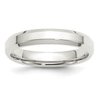 Sterling Silver 4mm Beveled Edge Band