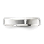 Sterling Silver 5mm Beveled Edge Band