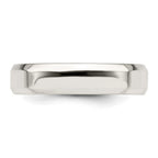 Sterling Silver 5mm Beveled Edge Band