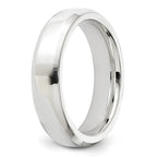 Sterling Silver 5mm Beveled Edge Band