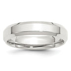 Sterling Silver 5mm Beveled Edge Band