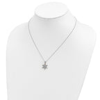 Landstrom's Mt. Rushmore Black Hills Sterling Silver 12K Gold Accents Snowflake 18 inch Spring Ring Clasp Necklace
