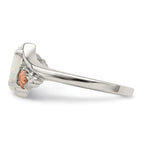 Landstrom's Mt. Rushmore Black Hills Sterling Silver 12K Gold Accents Lab Created Opal Ring
