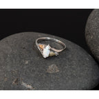 Landstrom's Mt. Rushmore Black Hills Sterling Silver 12K Gold Accents Lab Created Opal Ring