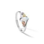 Landstrom's Mt. Rushmore Black Hills Sterling Silver 12K Gold Accents Lab Created Opal Ring