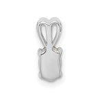 Sterling Silver Rhodium-plated Citrine Pendant