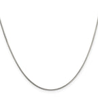 Sterling Silver 1mm 8 Sided Box Chain