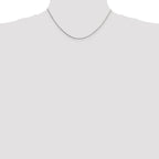 Sterling Silver 1mm 8 Sided Box Chain