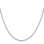 Sterling Silver 1.35mm 8 Sided Box Chain