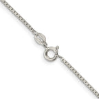 Sterling Silver 1.35mm 8 Sided Box Chain