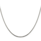 Sterling Silver 1.5mm 8 Sided Box Chain