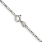 Sterling Silver 1.5mm 8 Sided Box Chain
