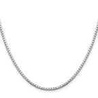 Sterling Silver 2mm 8 Sided Box Chain