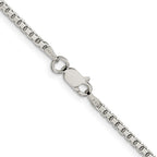 Sterling Silver 2mm 8 Sided Box Chain