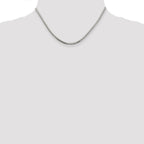 Sterling Silver 2.5mm 8 Sided Box Chain