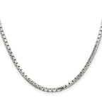 Sterling Silver 2.9mm 8 Sided Box Chain