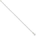 Sterling Silver .8mm Box Chain Anklet