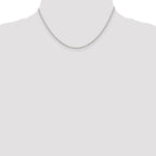 Sterling Silver Rhodium-plated 1.1mm Box Chain