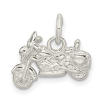 Sterling Silver Motorcycle Charm