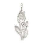 Sterling Silver Rose Bud Pendant