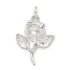 Sterling Silver Rose Pendant