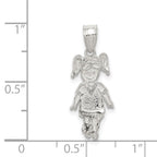 Sterling Silver Sports Soccer Player Girl Charm