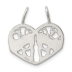 Sterling Silver Mother Daughter 2-piece break apart Charm