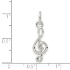 Sterling Silver Treble Clef Charm