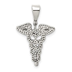 Sterling Silver Caduceus Charm