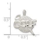 Sterling Silver Golf Ball Charm