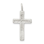 Sterling Silver Diamond-cut Cross Pendant