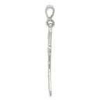 Sterling Silver Diamond-cut Cross Pendant