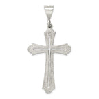 Sterling Silver Diamond-cut Cross Pendant