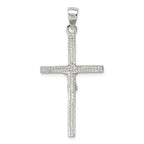 Sterling Silver Polished Crucifix Pendant