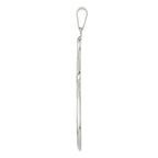 Sterling Silver Rhodium-plated Cross Pendant