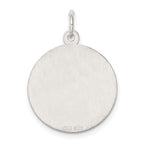 Sterling Silver Rhodium-plated Wedding Bells Disc Charm