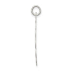 Sterling Silver Rhodium-plated Bride & Groom Disc Charm