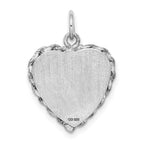 Sterling Silver Rhodium-plated My Confirmation Disc Charm