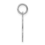 Sterling Silver Rhodium-plated Sweet Sixteen Disc Charm
