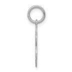 Sterling Silver Rhodium-plated Happy Birthday Disc Charm