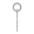 Sterling Silver Rhodium-plated Happy Birthday Disc Charm
