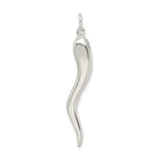 Sterling Silver Italian Horn Pendant