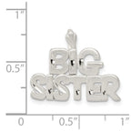 Sterling Silver Big Sister Charm