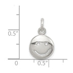 Sterling Silver Happy Face Charm