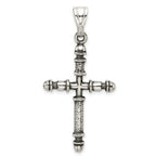 Sterling Silver Antiqued Cross Pendant