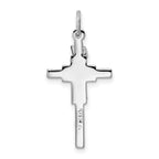 Sterling Silver Platinum-plated & Vermeil INRI Crucifix Charm