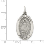 Sterling Silver Antiqued Infant of Prague Medal