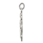 Sterling Silver Antiqued 4-way Medal