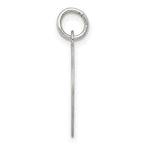 Sterling Silver Rhodium-plated Happy Birthday Disc Charm
